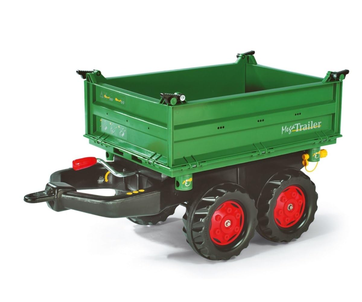 Rolly Toys 122202 - Veicolo a Pedali Mega Trailer Fendt, Verde