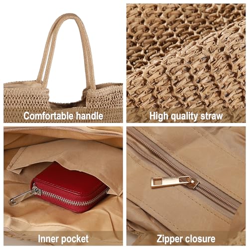 Bolso tejido playa para mujer estilo boho miniatura 5