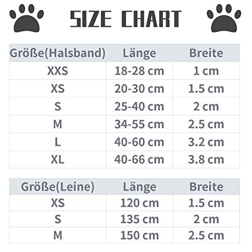Lionet Paws Hundehalsband mit Fliege, Langlebiges Bequemes Baumwolle Halsband mit Metall-Klickverschluss für Hunde und Katzen, Hals 20-30cm