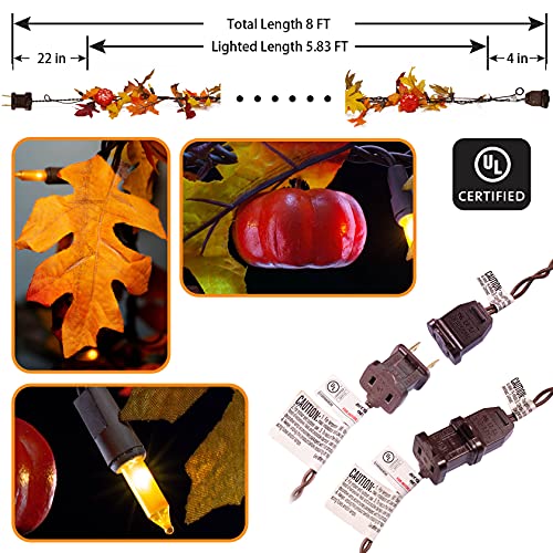 Thanksgiving-Decorations-Maple-Leaf-String-Lights-Plug-in-120V-Fall-Leaves-Garland-With-Lights-35-Bulbs-Lighted-for-Halloween-Outdoor-Thanksgiving-Decor Thanksgiving Decorations Maple Leaf String Lights Plug in 120V Fall Leaves Garland With Lights 35 Bulbs Lighted for Halloween Outdoor Thanksgiving Decor