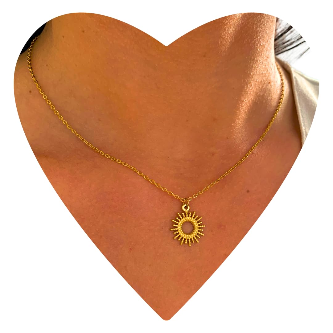 NataschaWoge® SONNE Pünktchen minimalistischer Schmuck EDELS