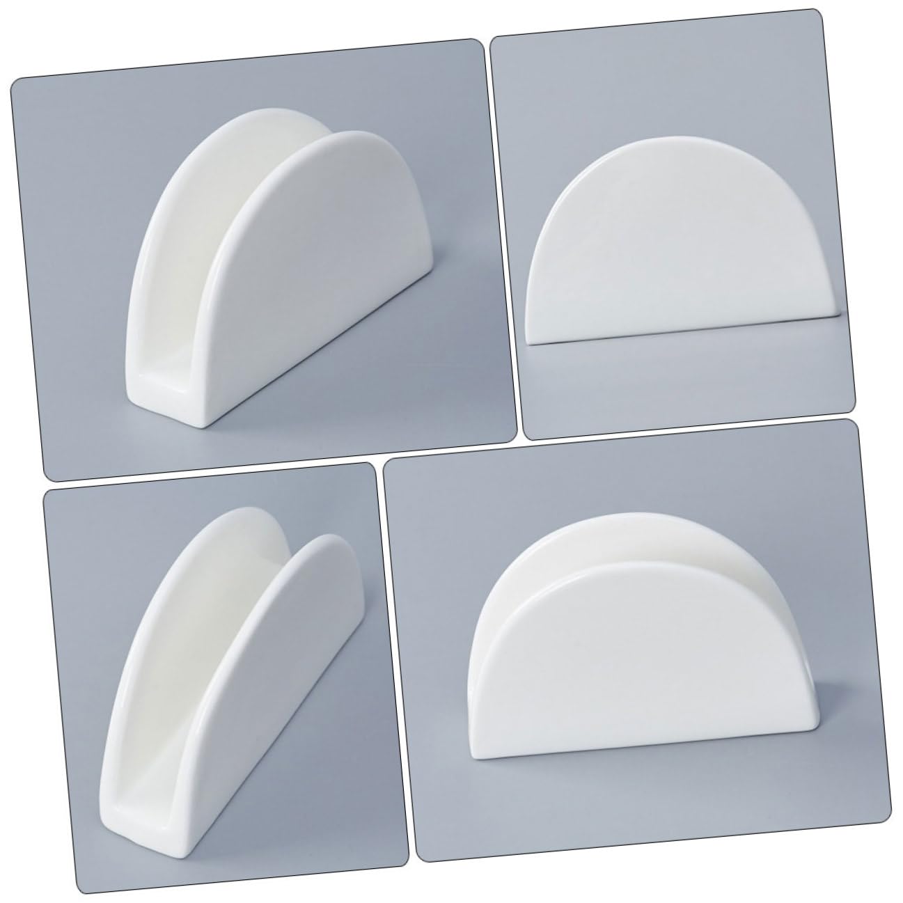 VICASKY 2pezzi Porta Tovaglioli in Ceramica Da Tavolo Organizzator Tovaglioli Per Cucina Cena Feste e Uso Quotidiano Resistente
