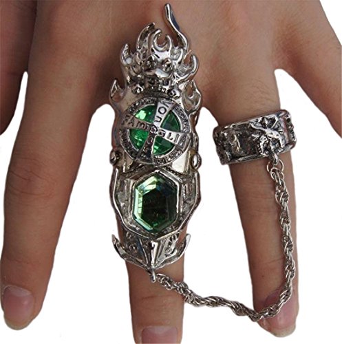 Nuoqi Anime Reborn Metal Finger Rotating Armor Vongola Cosplay Ring MJ50D