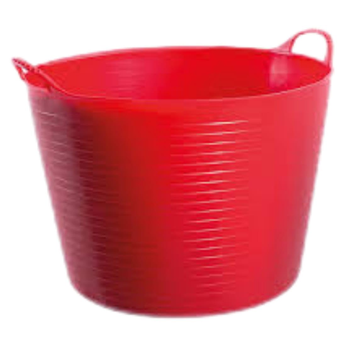 Flexi Tub – Heavy Duty Flexible Bucket, Rubber Bucket & Garden Trug for Gardening, Cleaning, Storage | Multi-Purpose Flexi Tubs Garden Bucket (Red, 26 Ltr)