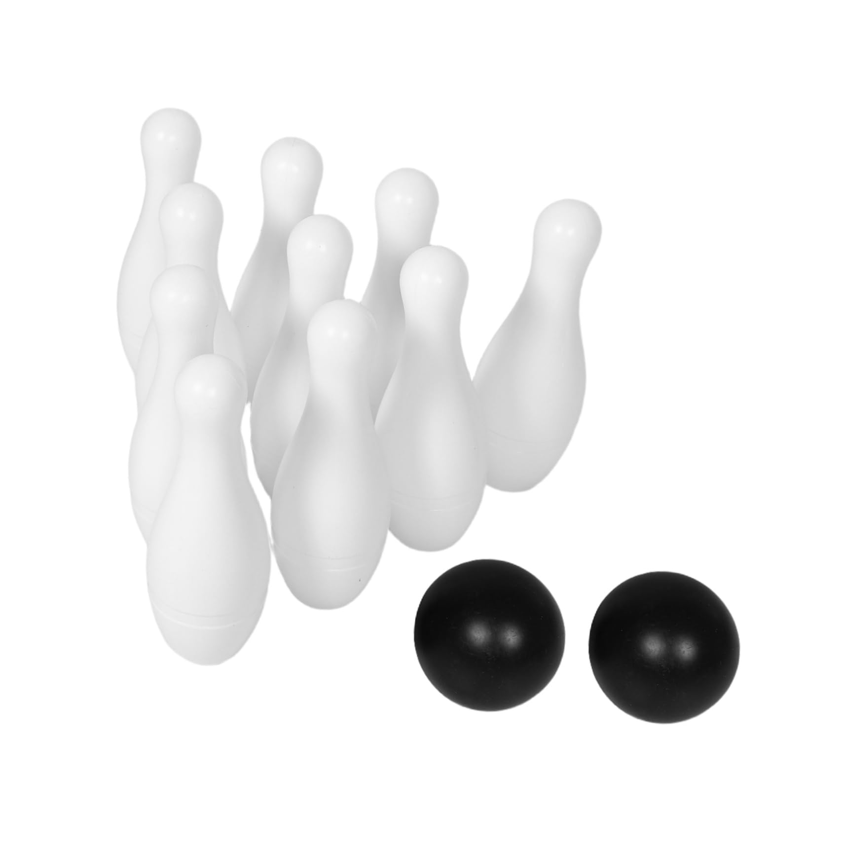 TOYANDONA Juego de Bolos y 2 Bolas para Niños 10 Bolos de Plástico y Juego Interactivo Adecuado para Manos Pequeñas en Interiores y Exteriores