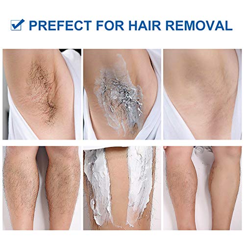Hair Removal Cream, Depilatory Cream, Body Hair Remover Cream for Women and Men, Skin friendly Painless formula with Aloe Vera & Vitamin E