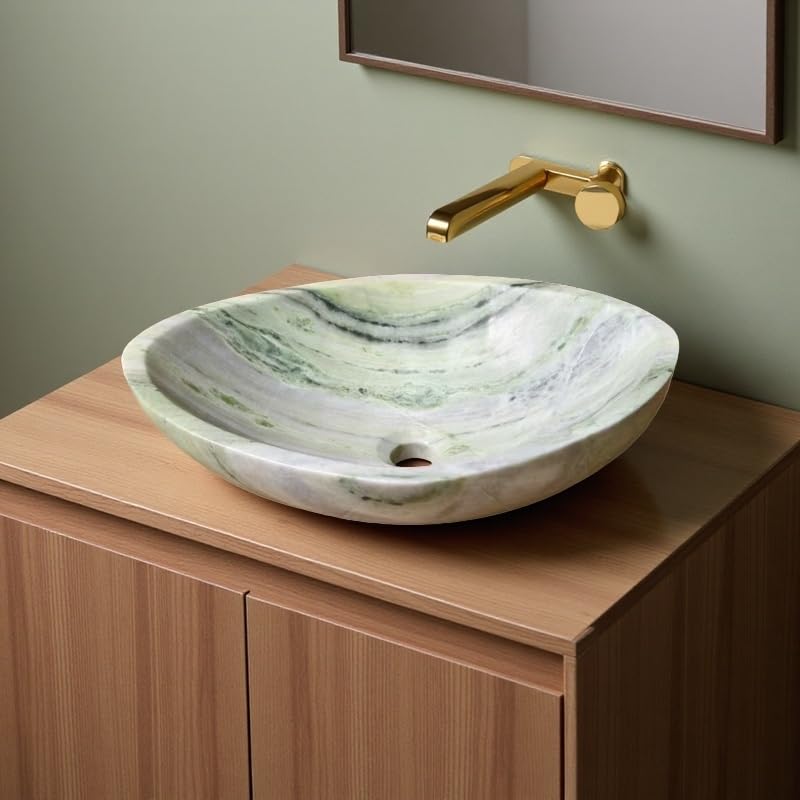 Lavabo de luxe Vert foncé mat 41x30x12 cm Céramique - Lavabo Rectangle - Lavabo Céramique