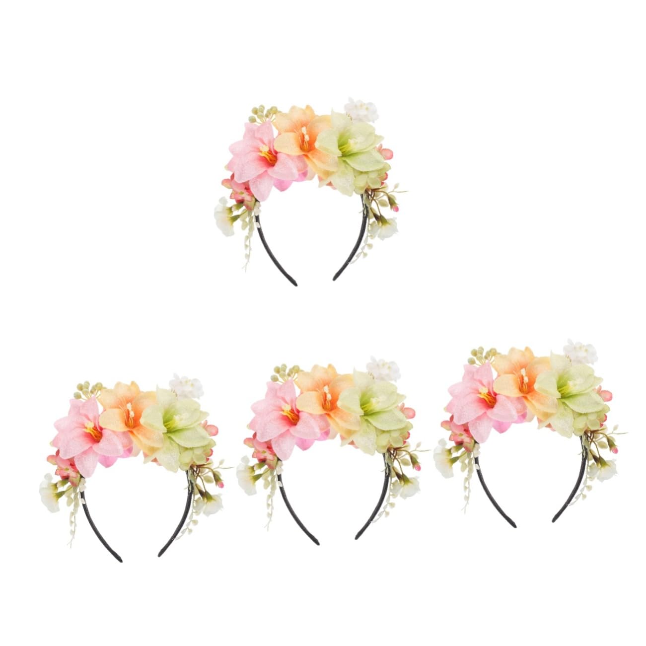 FRCOLOR 4 Fasce Per Con Fiori Di Giglio Da Donna in Tessuto Per La Per Accessori Per Per Feste Di Adulti