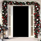 FiveMileBro 90x200 cm Cubierta de Puerta Navidad, Adorno de Fiesta Navideña (B)