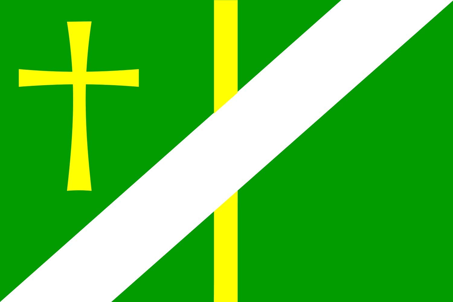 Drapeau Jirikovice résistant aux UV pour mât de mairie et jardin
