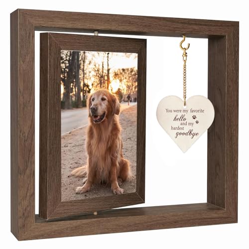 Dog Picture Frames 4×6 Pet Memorial Gifts for Dogs Cats  Rotating Wooden Picture Frame  Memorial Gifts for Loss of Dog  Loss of Dog Sympathy Gift  Dog Bereavement Remembrance Picture Frame  Cucciolini Doodles Dog picture frames 4×6 pet memorial gifts for dogs cats  rotating wooden picture frame  memorial gifts for loss of dog  loss of dog sympathy gift  dog bereavement remembrance picture frame   cucciolini doodles