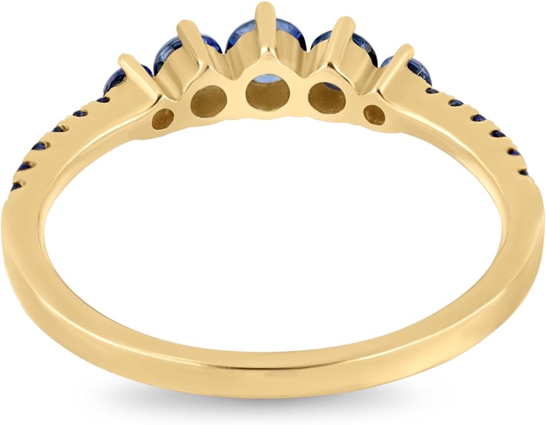 Bony Levy 18K Yellow Gold Sapphire El Mar Stackable Ring