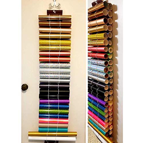 Vinyl Roll Holder, Diamond Painting, 50 Roll Capacity, 25 on Each Side, Burgundy