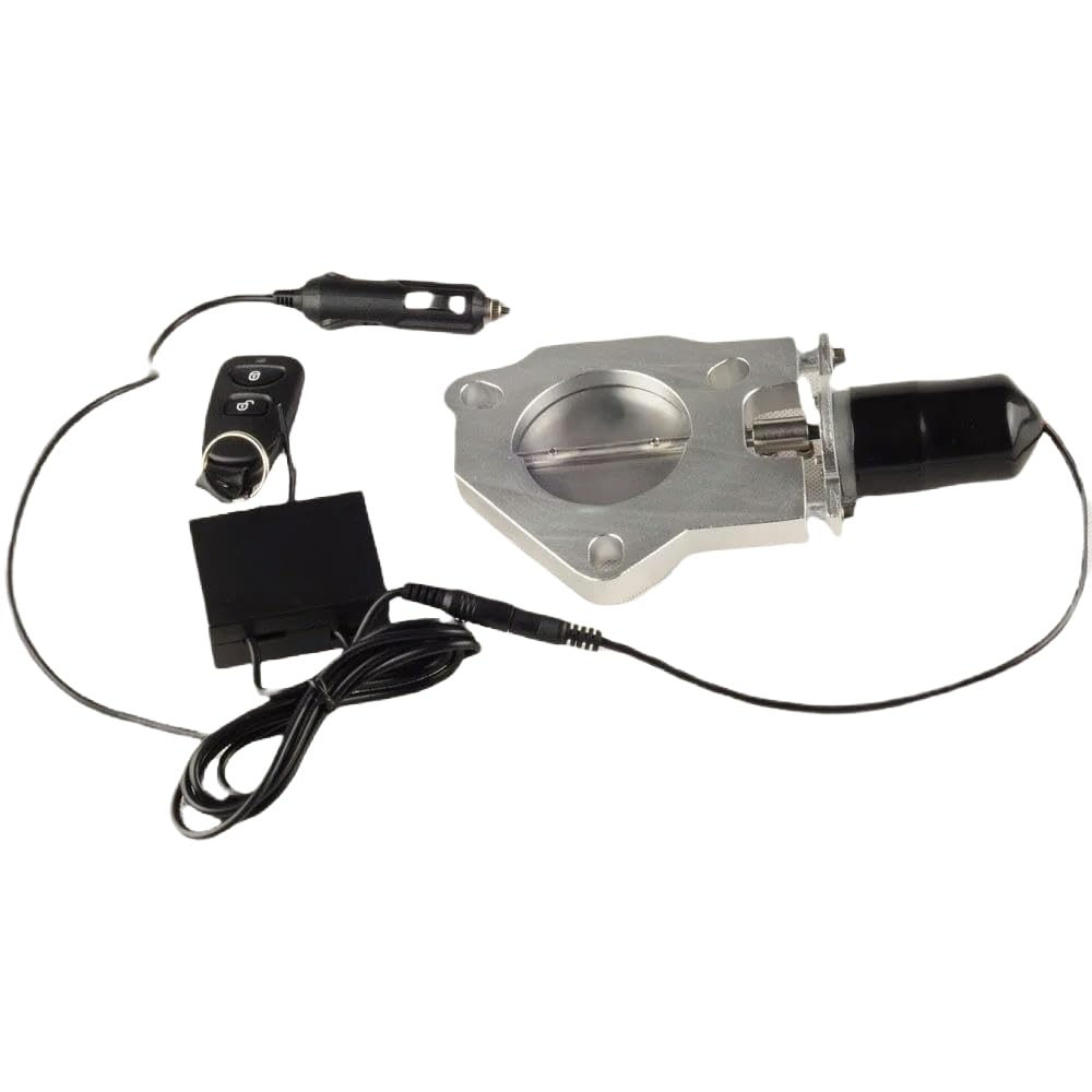 Modifiche Auto Parti di Scarico Universali da 2,5 Pollici Testate in Acciaio Inossidabile Kit Valvola di Ritaglio di Scarico Elettrico con Telecomando-Remoto Controller