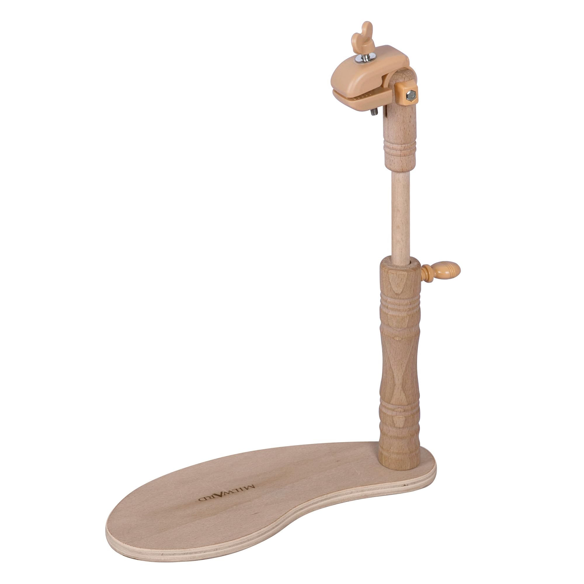 Hands Free Adjustable Seat Frame, Lap Stand, Rotated Cross Stitch Holder, Beech Wood, with Versatile Clamp Attachment