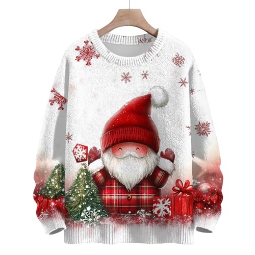 Christmas Sweatshirts For Girls Long Sleeve Pullover Sweaters Crewneck Funny Xmas Print Fall Winter Cute Sweaters4