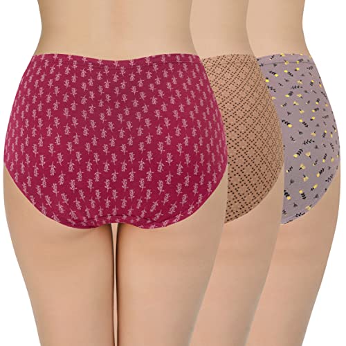 Image of Amante Inner Elastic Cotton Full Brief Panty Pack- Pack of 3