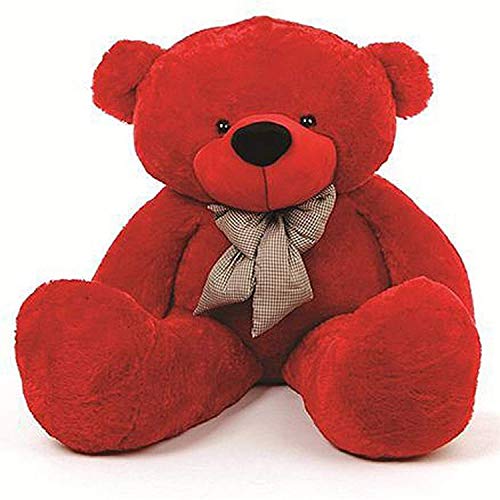 Image of 6.5 Feet Giant Red Plush Toy | Jumbo Soft Stuffed Animal for Kids & Adults | Cute Cuddly Hugging Companion | Birthday, Anniversary & Valentine's Gift