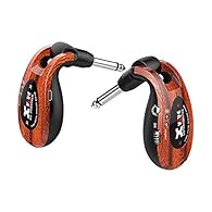 Play your guitar or string instrument without wires Up to 30 metres away from your amplifier The battery lasts up to 4 or 5 hours Red wood finish