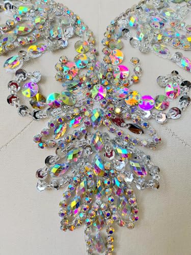 Bdacy.Hcmy DSL3 Bdacy. Hcmy Handmade Rhinestones Beads Applique Sew On Crystal Sequins Lace Trim Patches Accessories thumb #3