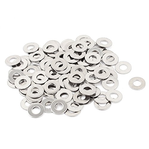 Sourcingmap® 100pcs m3 x 7 mm x 0.5 mm 304 in