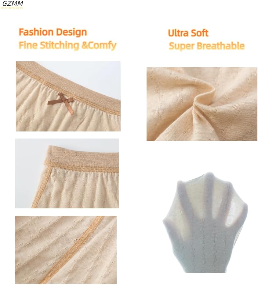 GZMM Girls Organic Cotton Underwear Briefs Toddler Boyshort Soft Breathable Hipster Panties 3-Pack for 3-13 Years - Image 5