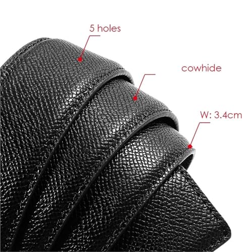 3.4cm Belt Strip For Men Thick Belt Without Buckle Trouser Belt Male Waistband4