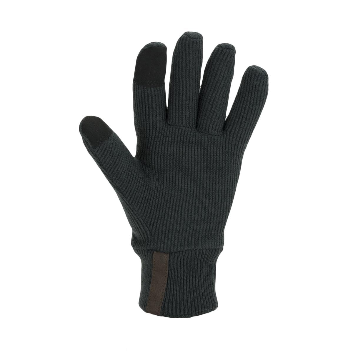 SEALSKINZ Necton Windproof All Weather Knitted Glove Cold, Grey, S