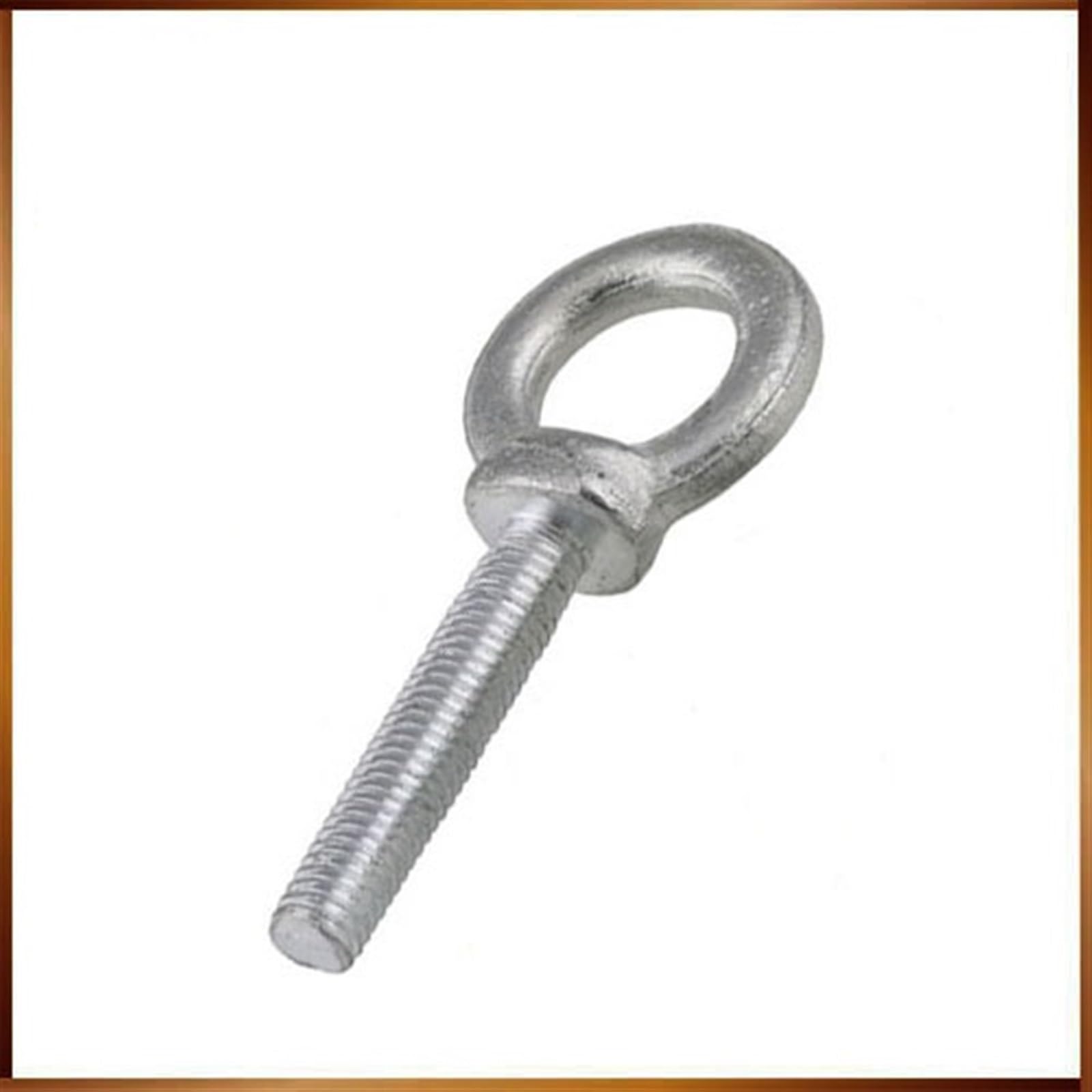 2 uds M10 * 20/25/30/40/50mm Perno Chapado en Zinc Blanco Perno de argolla de elevación Perno de Bloqueo de Barco articulado para Industrial, Residencial(50mm)