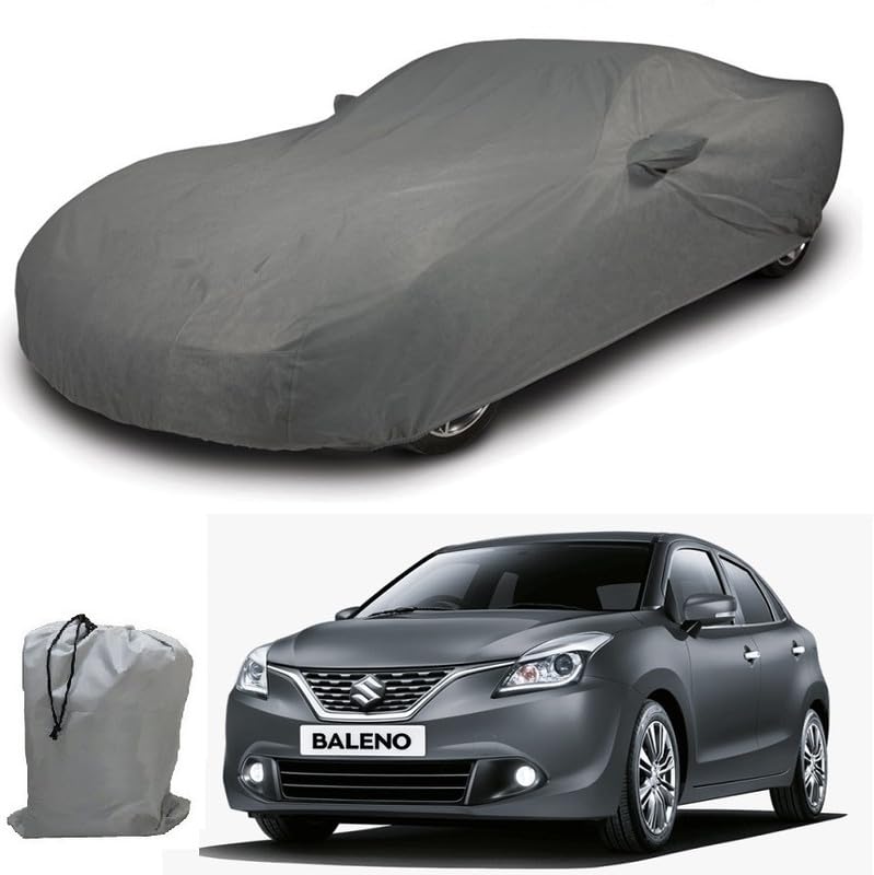 Image of ARCUATE Triple Layer Custom fit Car Body Cover for Maruti Suzuki Baleno |Top Layer Dustrproof | Middle Layer Waterproof | Bottom Layer Scratch Protection | Outdoor Indoor Fabric