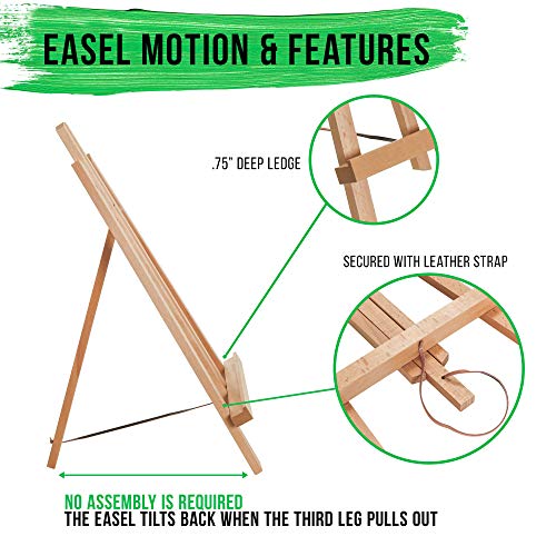 U.S. Art Supply E-133-6PK 18 Inch Large Tabletop Display Stand A-Frame Artist Easel  thumb #2