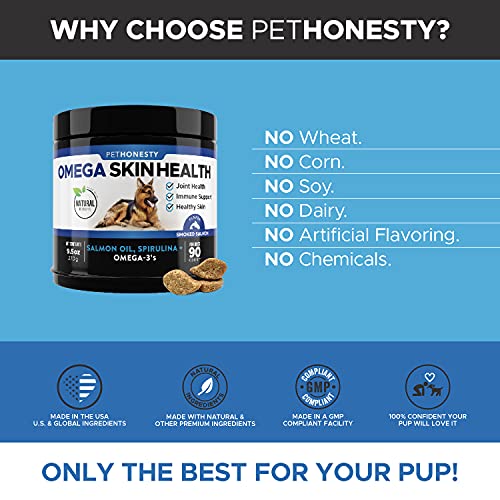PetHonesty Omega SkinHealth Chews for Dogs - Omega 3 Fish Oil for Dogs - Kelp, Spirulina, Omega-3s, Alaskan for Healthy… - Image 7