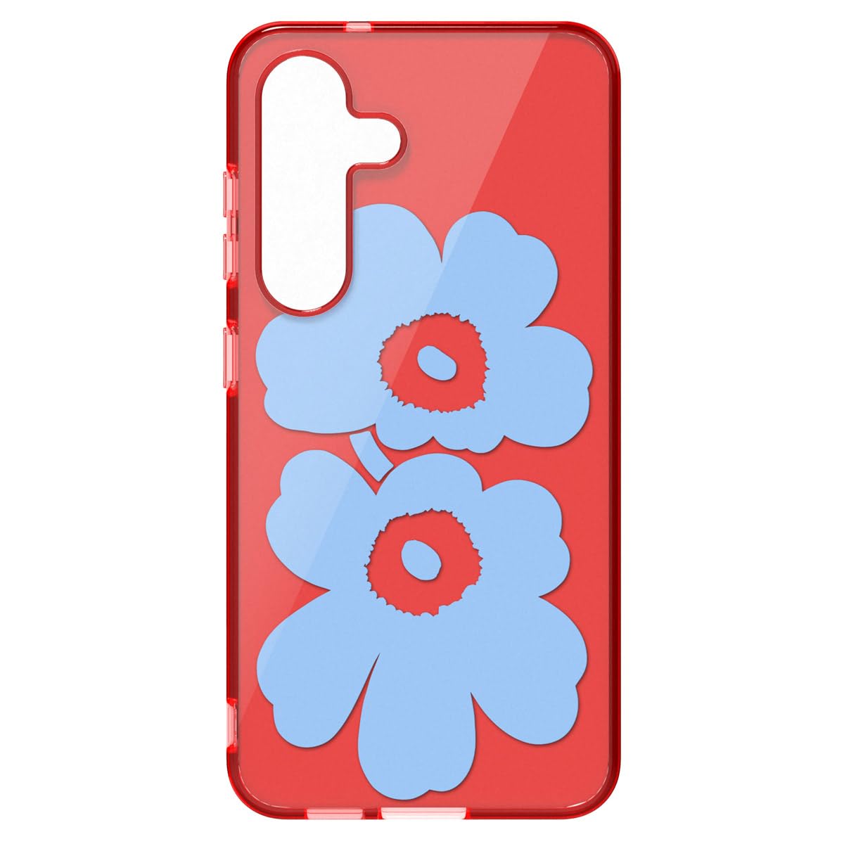 SAMSUNG Marimekko Unikko Hybrid Case Cover with Floral Pattern Galaxy S25, Red