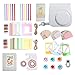 Produktbild Homesuit 14-in-1-Zubehörset für Fujifilm Instax Mini 9/8/8 + Gehäuse/Album/Selfie-Objektiv/Filter/Filmrahmen/Wandbehangrahmen/Randaufkleber/Eckaufkleber/Filmkalender (Smokey White)