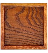 Teetablett aus Holz, Hochwertige Massivholzmaserung, Multifunktionales Tablett, Servierplatte Für...