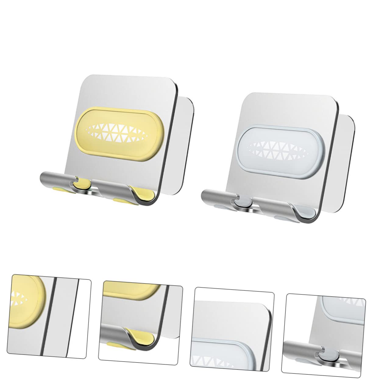 Didiseaon Soporte para Teléfono Móvil De 4 Piezas Soporte Ajustable para Teléfono Soporte De Pared para Teléfono Inteligente Soporte De Pared para Tableta Soporte para Teléfono De