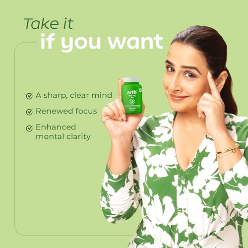 Image of Arth Brahmi Capsules for Memory, Focus, Concentration & Brain Fog Support - 30 Capsules for Men & Women | Bacopa Monnieri Supplement | Enhanced Absorption for Mental Clarity, Alertness & Positive Mood