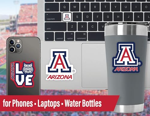 Image of University Arizona Stickers Wildcats Decals U of A Merch Car Vinyl 14 Pc