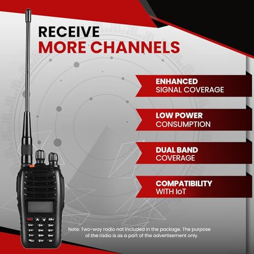 TNP 15.6" Dual Band SMA Female Antenna for Baofeng Radio - Image 4