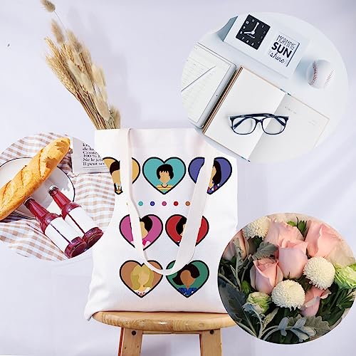 PYOUL Broadway Musical Inspired Gift False-ttos Characters Tote Bag Musical Themed Fans Hand Bag Musical Theatre Lover Gift (False-ttos Characters T) - Image 4