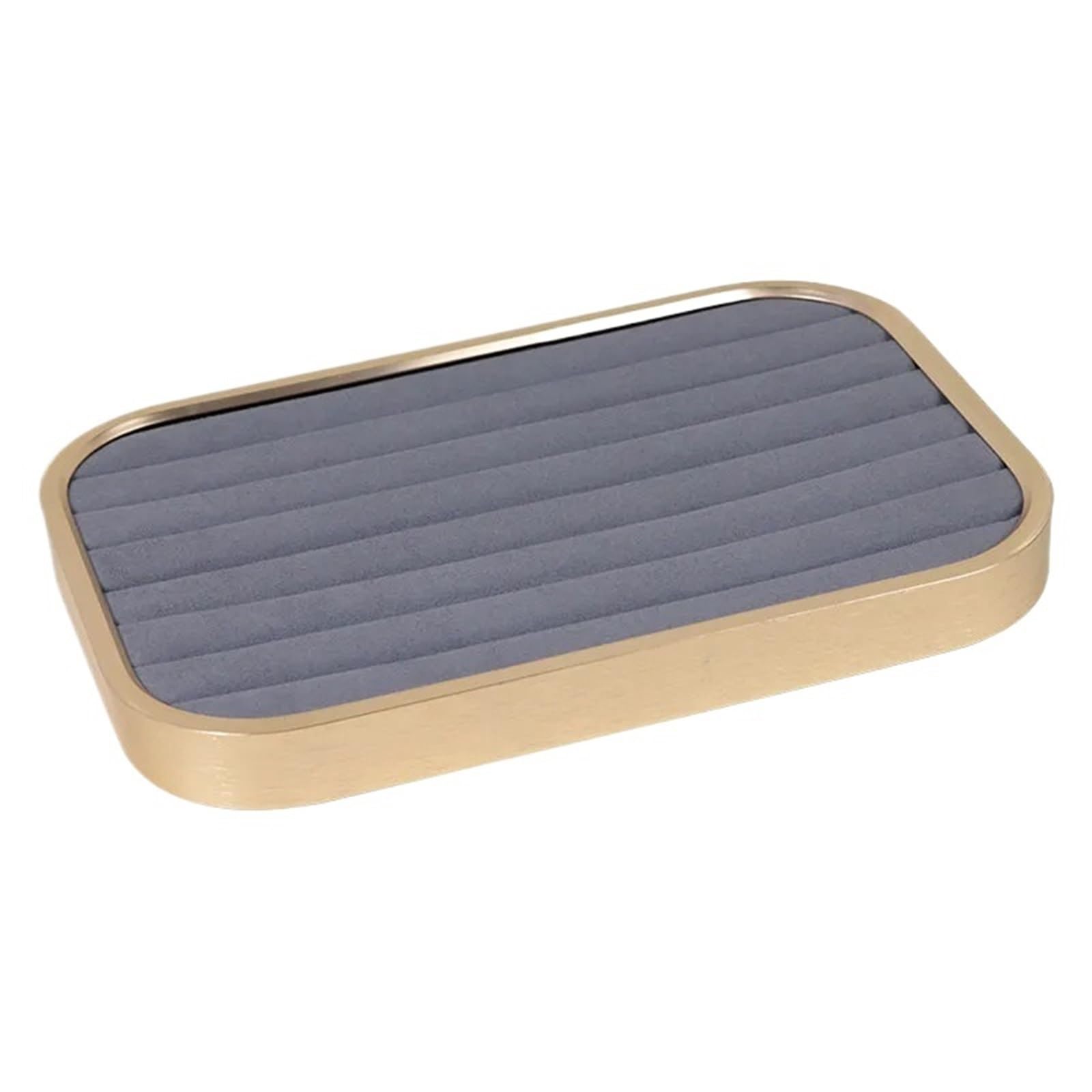 MKYYIOED Jewelry Trays Metal Jewelry Display Tray Necklace Ring Velvet Jewellery Storage
