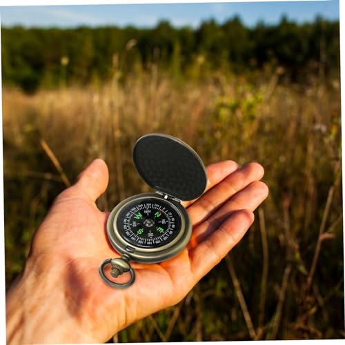 Brújula metálica de supervivencia impermeable para camping miniatura 3