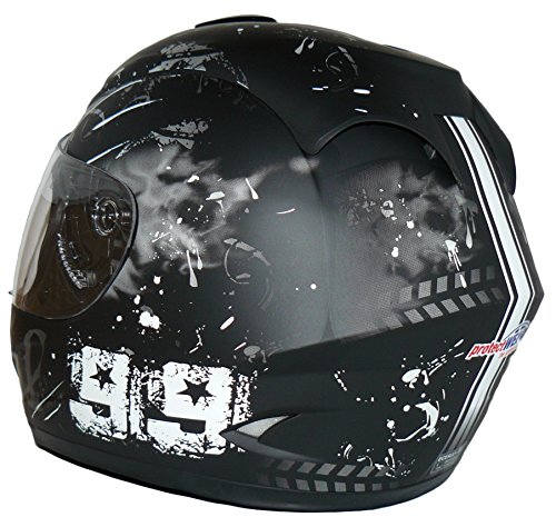 Protectwear Moto casco nero / grigio Disegno 99
