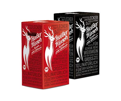 HEISSER HIRSCH - Tierisch guter Glühwein 10l rot + 10l weiß BagInBox Cover