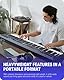 Donner E Piano Digitalpiano 88 Tasten, Hammermechanik Gewichteten, Klavier Tastatur für Einsteiger mit Sustain Pedal, DEP-20