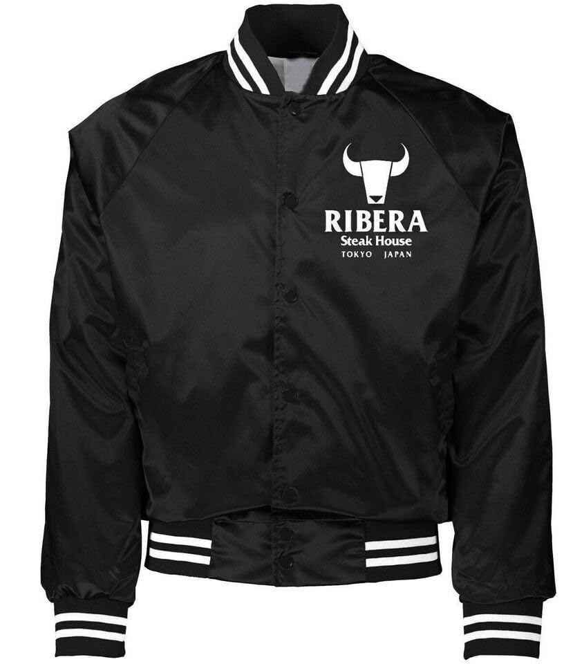 Men's Classic Ribera Steakhouse Satin Bomber Tokyo Wrestling Jacket