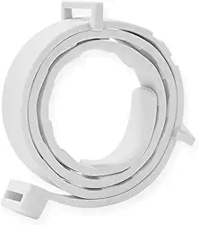 Coleira Antipulgas e Carrapatos para Cães e Gatos – Ajustável, Resistente à Água, Proteção 8 Meses, Ingredientes Naturais e Antialérgicos (Branco, 38 CM)