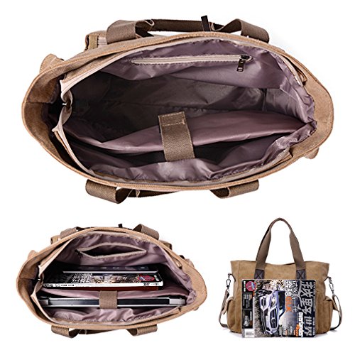 Image of ToLFE Women Top Handle Satchel Handbags Shoulder Bag Messenger Tote Bag Purse Crossbody Bag Travel Work Tote Bag