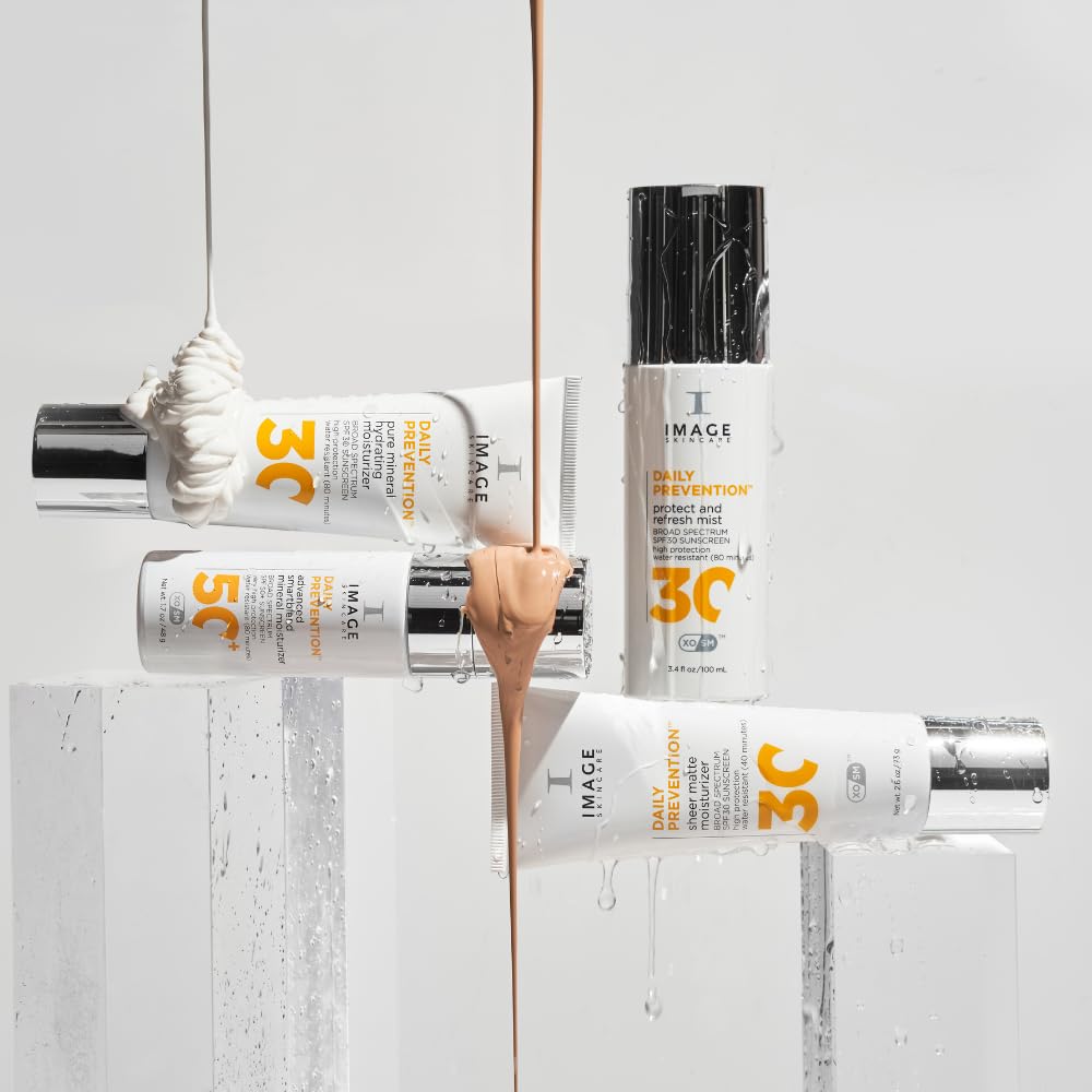 Image Skincare - Daily Prevention Pure Mineral Tinted Moisturizer SPF 30-73g – Sonnenschutz - Leichte, getönte Anti Aging Feuchtigkeitspflege mit Ectoin & Glycerin