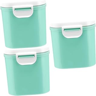 minkissy 3 Peças Recipiente Selado Recipiente De Lanche De Viagem Recipiente De Alimentos Recipiente De Fórmula Recipiente De Leite Em Pó Recipiente De Armazenamento De Fórmula Dispensador
